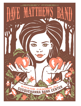Methane Studios — Dave Matthews Band, Freedom Mortgage Pavilion, Camden, NJ · Jun 4, 2008 Poster