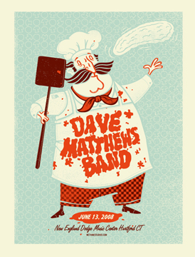 Methane Studios — Dave Matthews Band, New England Dodge Music Center, Hartford, CT · Jun 13, 2008 Poster