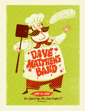 Methane Studios — Dave Matthews Band, New England Dodge Music Center, Hartford, CT · Jun 14, 2008 Poster