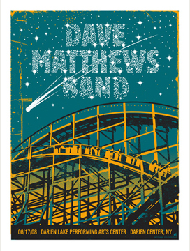 Methane Studios — Dave Matthews Band, Darien Lake Performing Arts Center (Six Flags Darien Lake), Corfu, NY · Jun 17, 2008 Poster