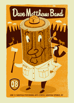 Methane Studios — Dave Matthews Band, Saratoga Performing Arts Center, Saratoga Springs, NY · Jun 21, 2008 Poster