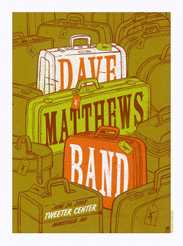 Methane Studios — Dave Matthews Band, Xfinity Center, Mansfield, MA · Jun 24, 2008 Poster