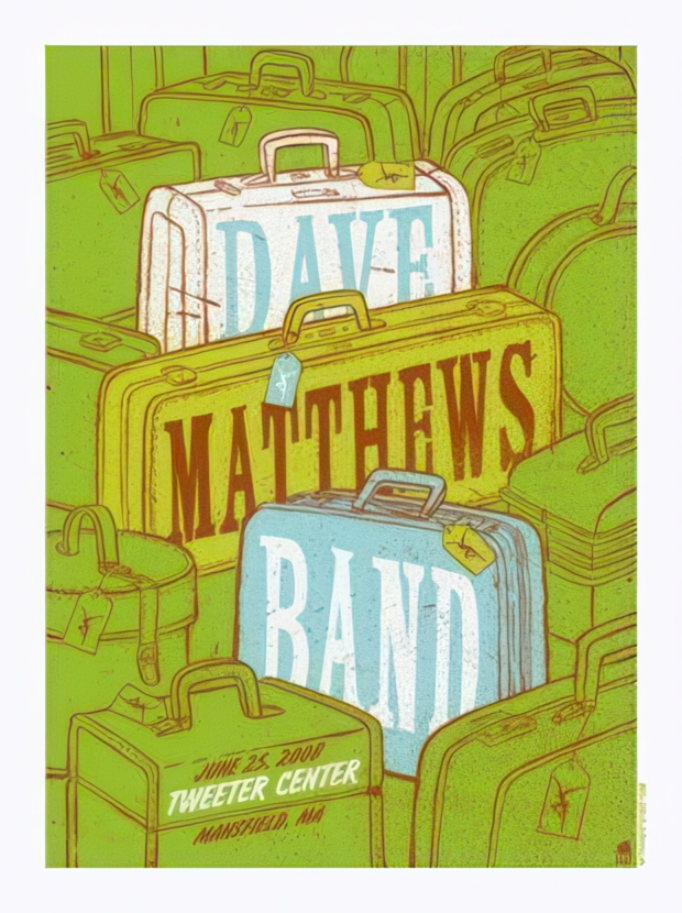 Methane Studios — Dave Matthews Band, Xfinity Center, Mansfield, MA · Jun 25, 2008 Poster