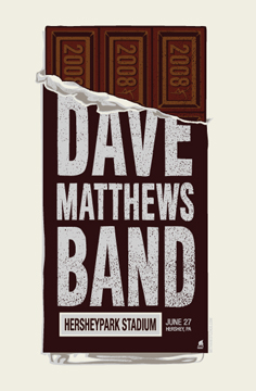 Methane Studios — Dave Matthews Band, Hershey Park Stadium, Hershey, PA · Jun 27, 2008 Poster