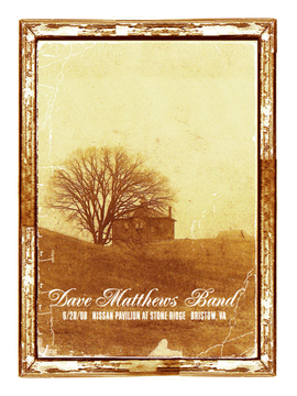 Methane Studios — Dave Matthews Band, Jiffy Lube Live, Bristow, VA · Jun 28, 2008 Poster