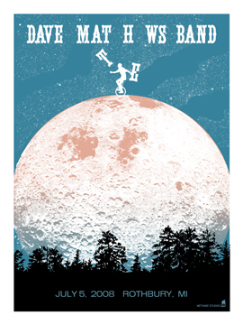 Methane Studios — Dave Matthews Band, Double JJ Ranch and Golf Resort, Rothbury, MI · Jul 5, 2008 Poster