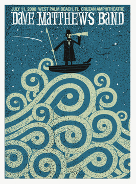 Methane Studios — Dave Matthews Band, iTHINK Financial Amphitheatre, West Palm Beach, FL · Jul 11, 2008 Poster