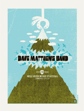 Methane Studios — Dave Matthews Band, Dick's Sporting Goods Park, Commerce City, CO · Jul 20, 2008 Poster