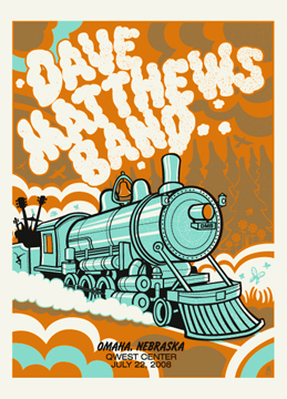 Methane Studios — Dave Matthews Band, Qwest Center Omaha, Omaha, NE · Jul 22, 2008 Poster