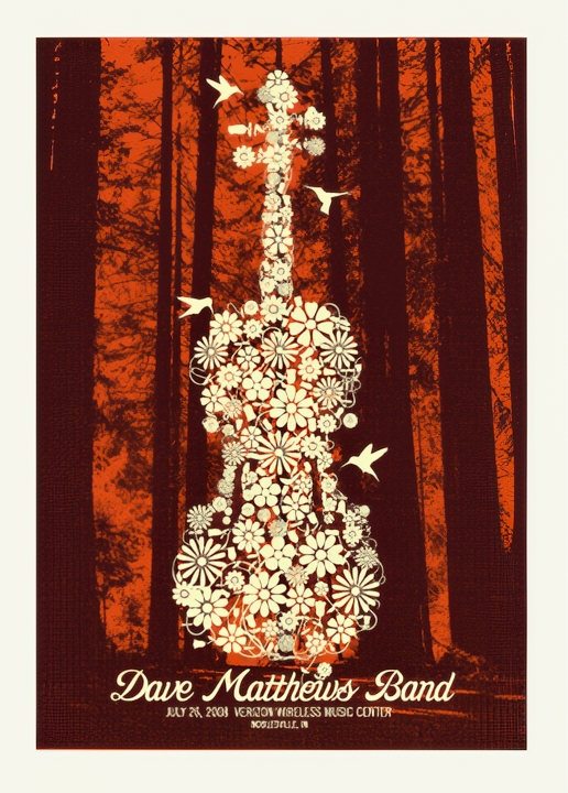 Methane Studios — Dave Matthews Band, Ruoff Music Center, Noblesville, IN · Jul 26, 2008 Poster