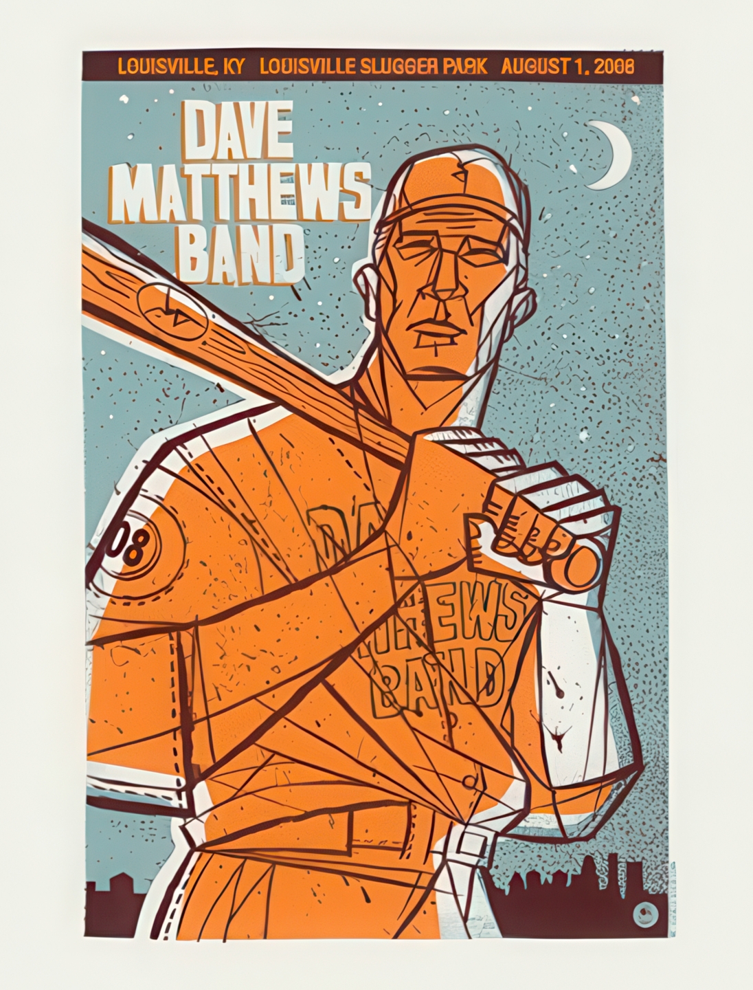 Methane Studios — Dave Matthews Band, Louisville Slugger Field, Louisville, KY · Aug 1, 2008 Poster