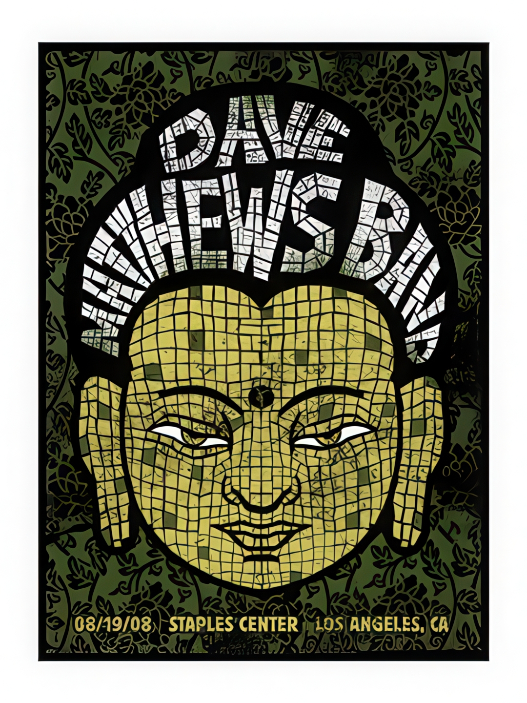Methane Studios — Dave Matthews Band, Staples Center, Los Angeles, CA · Aug 19, 2008 Poster
