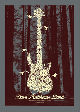 Methane Studios — Dave Matthews Band, Staples Center, Los Angeles, CA · Aug 20, 2008 Poster