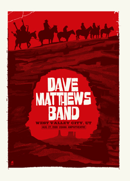 Methane Studios — Dave Matthews Band, USANA Amphitheatre, West Valley City, UT · Aug 27, 2008 Poster