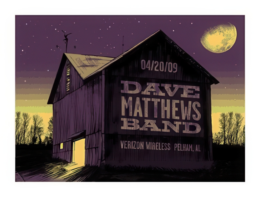 Methane Studios — Dave Matthews Band, Verizon Wireless Music Center Birmingham, Pelham, AL · Apr 20, 2009 Poster