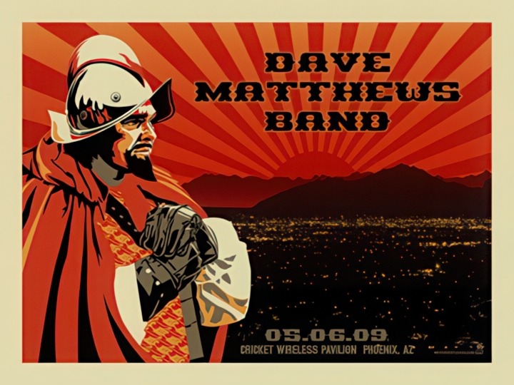 Methane Studios — Dave Matthews Band, Cricket Wireless Pavilion, Phoenix, AZ · May 6, 2009 Poster