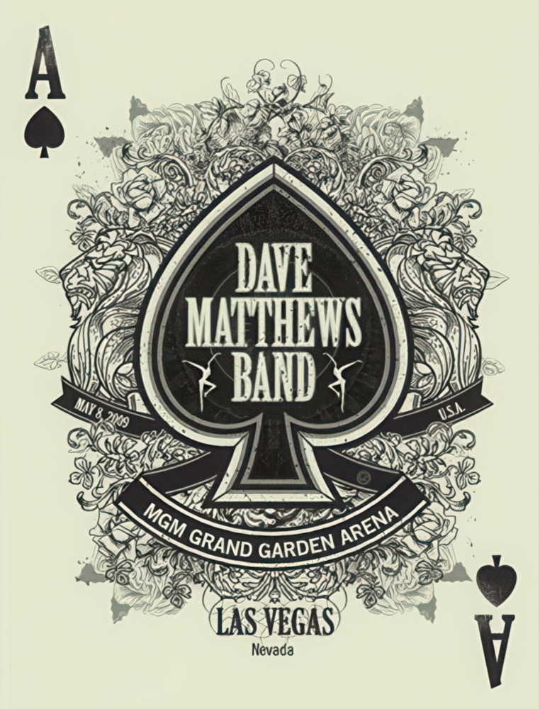 Methane Studios — Dave Matthews Band, MGM Grand Garden Arena (MGM Grand Las Vegas), Las Vegas, NV · May 8, 2009 Poster