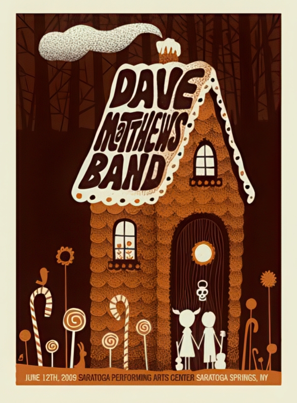 Methane Studios — Dave Matthews Band, Saratoga Performing Arts Center, Saratoga Springs, NY · Jun 12, 2009 Poster