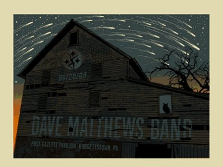 Methane Studios — Dave Matthews Band, The Pavilion at Star Lake, Burgettstown, PA · Jun 20, 2009 Poster