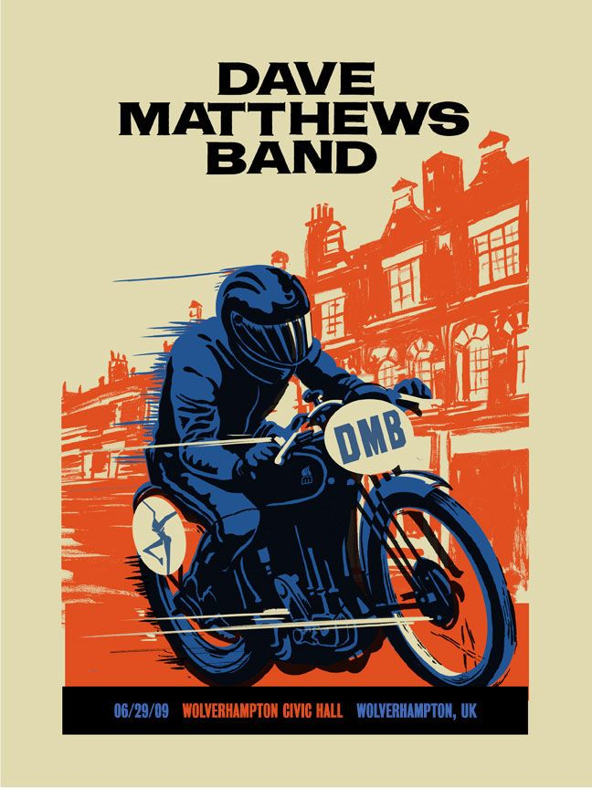Methane Studios — Dave Matthews Band, Wolverhampton Civic Hall, Wolverhampton, ENG · Jun 29, 2009 Poster