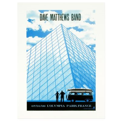 Methane Studios — Dave Matthews Band, Olympia–Bruno Coquatrix, Paris, FRA · Jul 1, 2009 Poster