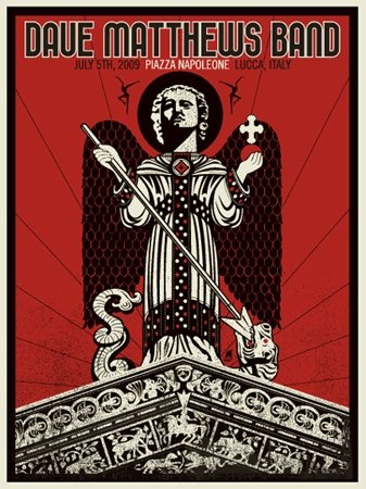 Methane Studios — Dave Matthews Band, Piazza Napoleone, Lucca, ITA · Jul 5, 2009 Poster