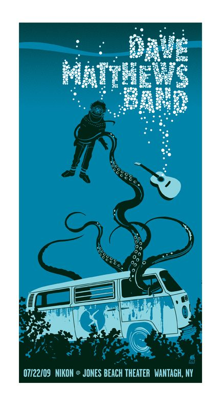 Methane Studios — Dave Matthews Band, Northwell Health at Jones Beach Theater, Wantagh, NY · Jul 22, 2009 Poster