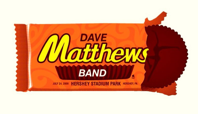 Methane Studios — Dave Matthews Band, Hersheypark Stadium (Hersheypark), Hershey, PA · Jul 24, 2009 Poster