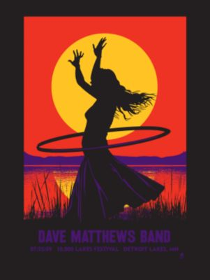 Methane Studios — Dave Matthews Band, Soo Pass Dude Ranch, Detroit Lakes, MN · Jul 25, 2009 Poster