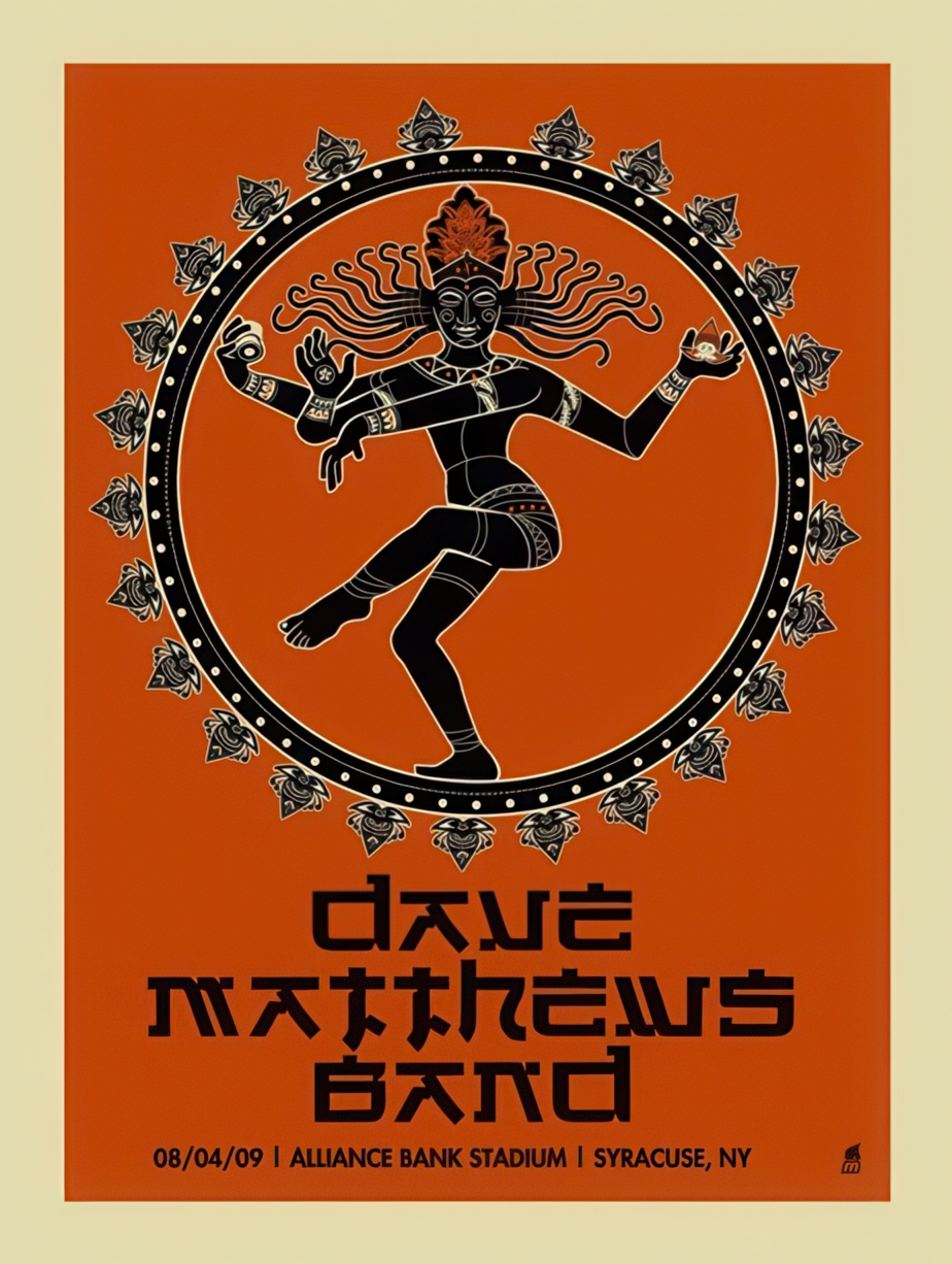 Methane Studios — Dave Matthews Band, Alliance Bank Stadium, Syracuse, NY · Aug 4, 2009 Poster