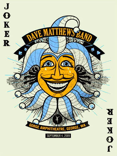 Methane Studios — Dave Matthews Band, The Gorge Amphitheatre, George, WA · Sep 4, 2009 Poster