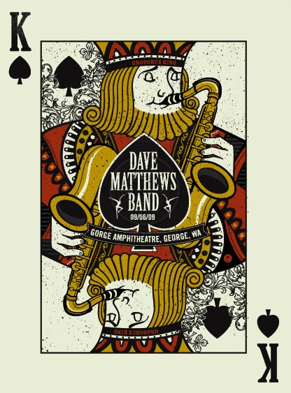 Methane Studios — Dave Matthews Band, The Gorge Amphitheatre, George, WA · Sep 6, 2009 Poster