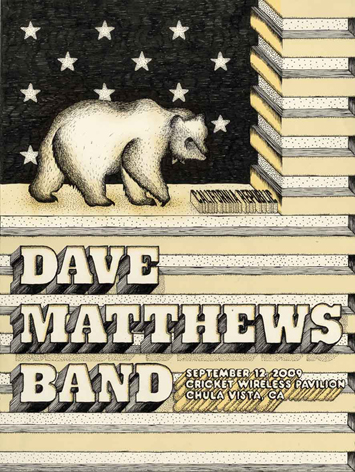 Marta CerdÃ Alimbau — Dave Matthews Band, Cricket Wireless Amphitheatre, Chula Vista, CA · Sep 12, 2009 Poster
