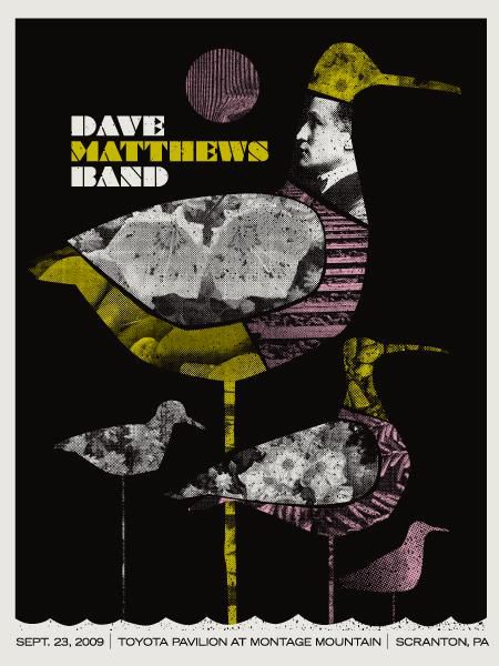 Methane Studios — Dave Matthews Band, Toyota Pavilion at Montage Mountain, Scranton, PA · Sep 23, 2009 Poster