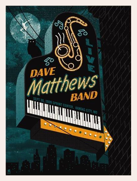 Methane Studios — Dave Matthews Band, Sprint Center, Kansas City, MO · Sep 30, 2009 Poster