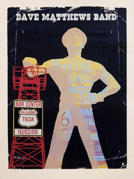 Methane Studios — Dave Matthews Band, Bank of Oklahoma Center, Tulsa, OK · Oct 2, 2009 Poster