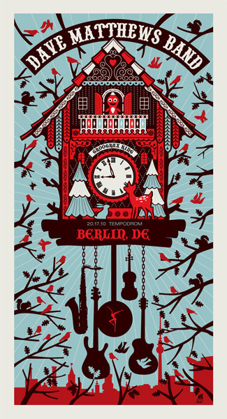 Methane Studios — Dave Matthews Band, Tempodrom, Berlin, DEU · Feb 17, 2010 Poster