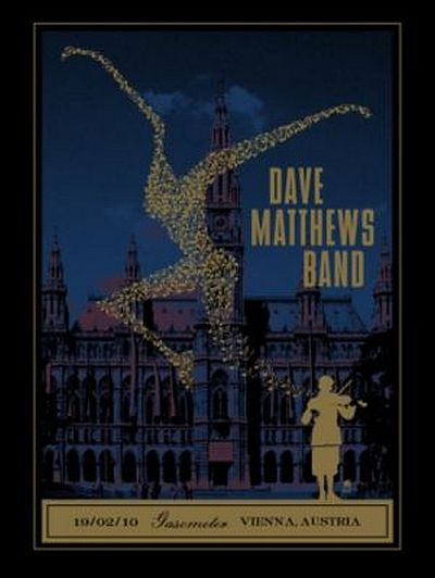 Methane Studios — Dave Matthews Band, Gasometer, Vienna, AUT · Feb 19, 2010 Poster