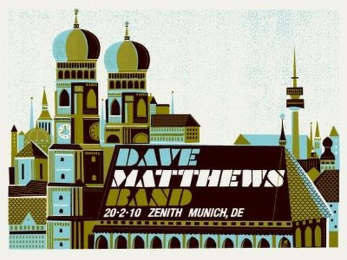 Methane Studios — Dave Matthews Band, Zenith, Munich, DEU · Feb 20, 2010 Poster