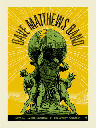 Methane Studios — Dave Matthews Band, Jahrhunderthalle Frankfurt, Frankfurt am Main, DEU · Mar 4, 2010 Poster