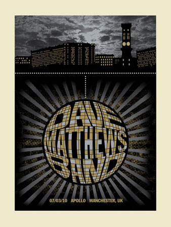Methane Studios — Dave Matthews Band, O2 Apollo Manchester, Manchester, ENG · Mar 7, 2010 Poster