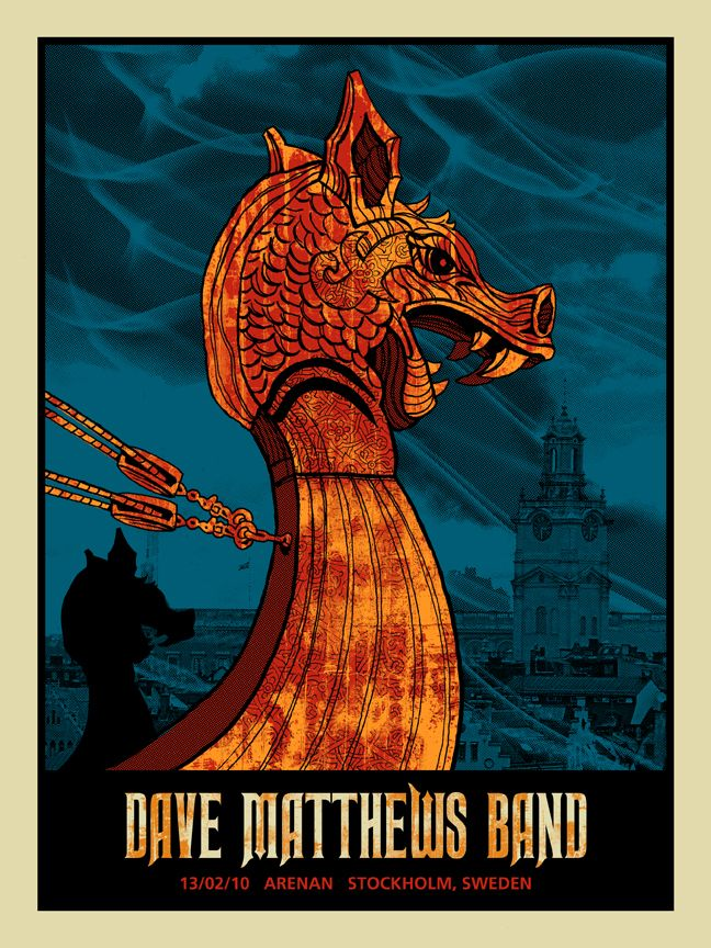 Methane Studios — Dave Matthews Band, Arenan Fryshuset, Stockholm, SWE · Mar 15, 2010 Poster