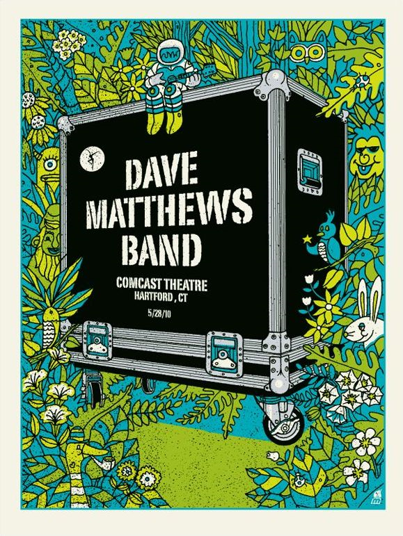 Methane Studios — Dave Matthews Band, Comcast Theatre, Hartford, CT · May 28, 2010 Poster