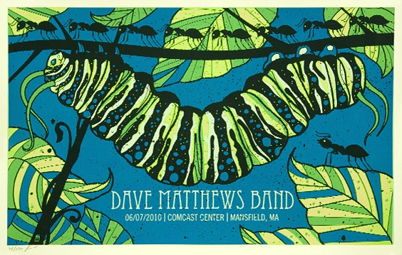 Methane Studios — Dave Matthews Band, Comcast Center, Mansfield, MA · Jun 7, 2010 Poster