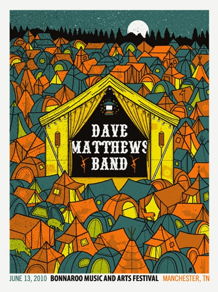 Methane Studios — Dave Matthews Band, Great Stage Park, Manchester, TN · Jun 13, 2010 Poster