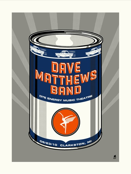 Methane Studios — Dave Matthews Band, DTE Energy Music Theatre, Clarkston, MI · Jun 23, 2010 Poster