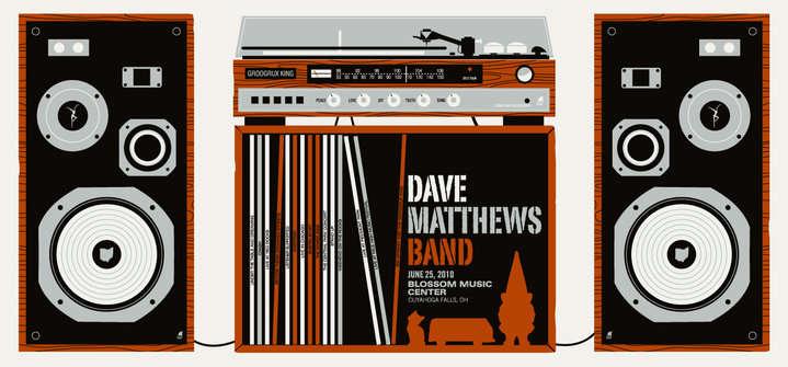 Methane Studios — Dave Matthews Band, Blossom Music Center, Cuyahoga Falls, OH · Jun 25, 2010 Poster