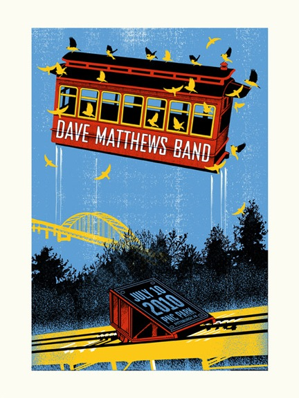 Methane Studios — Dave Matthews Band, PNC Park, Pittsburgh, PA · Jul 10, 2010 Poster