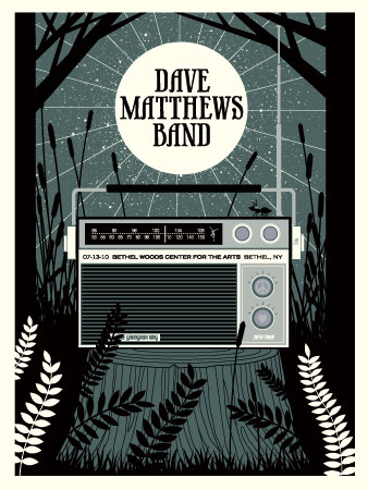 Methane Studios — Dave Matthews Band, Bethel Woods Center for the Arts, Bethel, NY · Jul 13, 2010 Poster