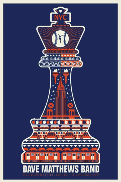 Methane Studios — Dave Matthews Band, Citi Field, Flushing, NY · Jul 16, 2010 Poster